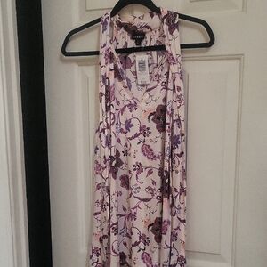 Women's Pink Floral Satin Blouse